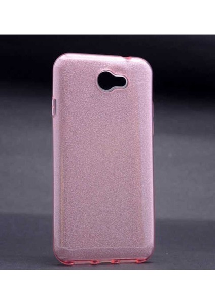 Enci Store General Mobile 6 Uyumlu Kılıf Shining Silikon, Rose Gold