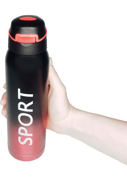 Teknoloji Sus 304 Paslanmaz Çelik 500ML Pipetli Vakumlu Termos