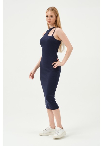 Kadın Askılı Elbise Kaşkorse Indigo fiyatları