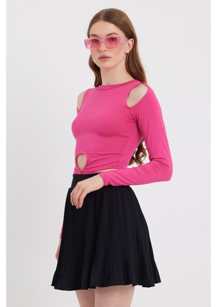 Kadın Allegro Crop Pembe