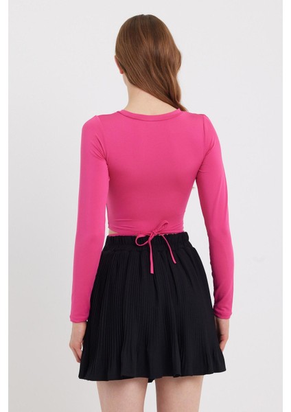 Kadın Allegro Crop Pembe