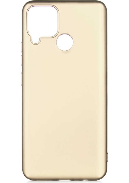 Realme C25 Uyumlu Kılıf Premier Silikon Kapak, Gold