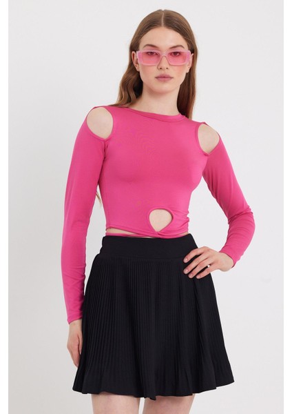 Kadın Allegro Crop Pembe