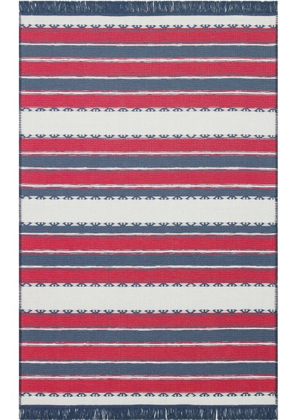 Arya Craft Red Navy Kilim - Kırmızı - 120X180 cm