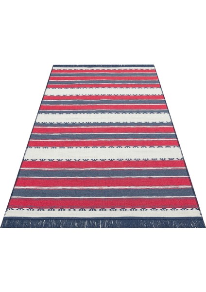 Arya Craft Red Navy Kilim - Kırmızı - 120X180 cm