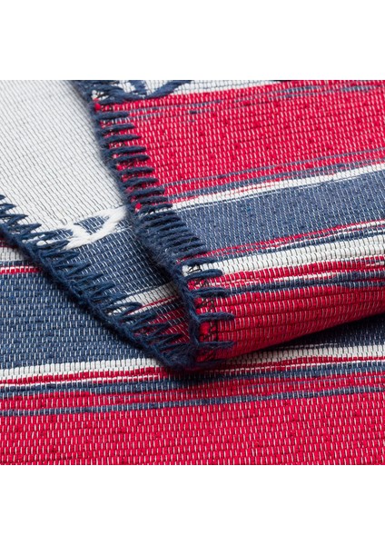 Arya Craft Red Navy Kilim - Kırmızı - 120X180 cm