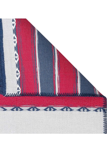 Arya Craft Red Navy Kilim - Kırmızı - 120X180 cm