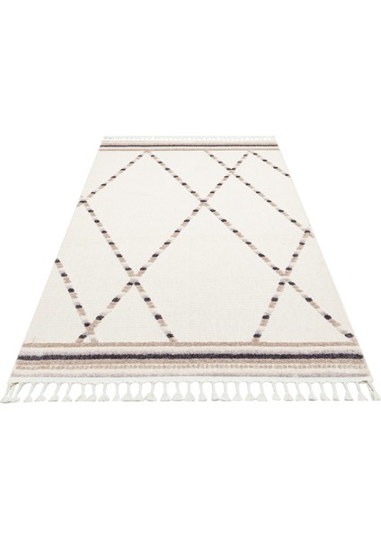 Terazzo White Beige Makine Halısı - Bej - 160X230 cm