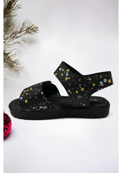 Galaxy Baskılı Çift Bantlı Cırt Cırtlı Erkek Çocuk Sandalet modelleri