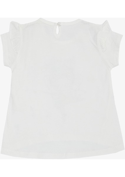 Kız Çocuk Tişört Bahar Temalı Balerin Kız Baskılı 1.5-5 Yaş, Beyaz fiyatları