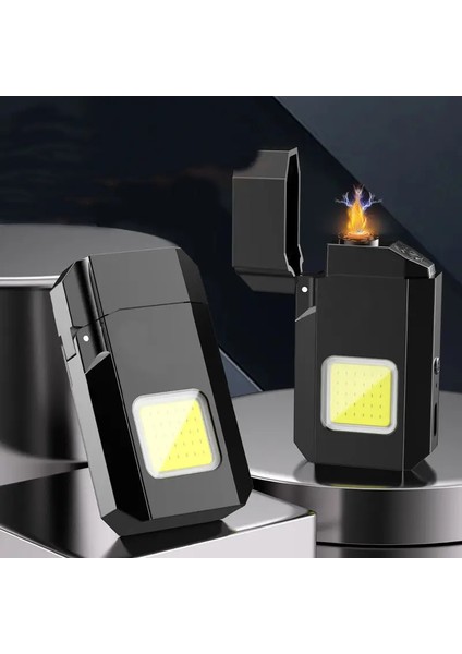 El Feneri Çakmaklı Cep Feneri USB Şarjlı Anahtarlık Küçük Fener Güçlü Işık fiyatları