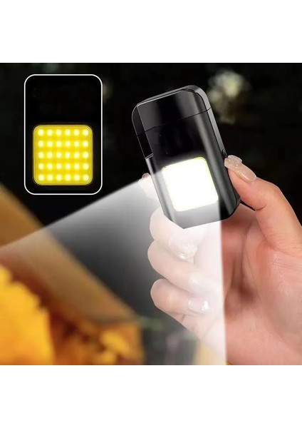 El Feneri Çakmaklı Cep Feneri USB Şarjlı Anahtarlık Küçük Fener Güçlü Işık modelleri