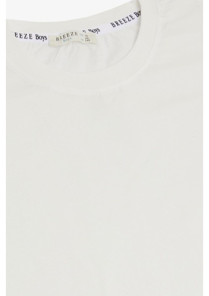 Erkek Çocuk Tişört Basic 4-14 Yaş, Ekru modelleri