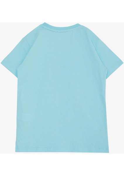 Erkek Çocuk Tişört Kükreyen Dinozor Baskılı 5-10 Yaş, Açık Mavi fiyatları