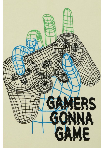 Erkek Çocuk Tişört Oyun Konsolu Baskılı 8-14 Yaş, Sarı fırsatları