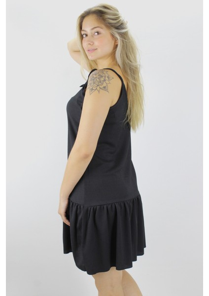 Krinkıl Ip Askılı Elbise Siyah - 1456.65 modelleri