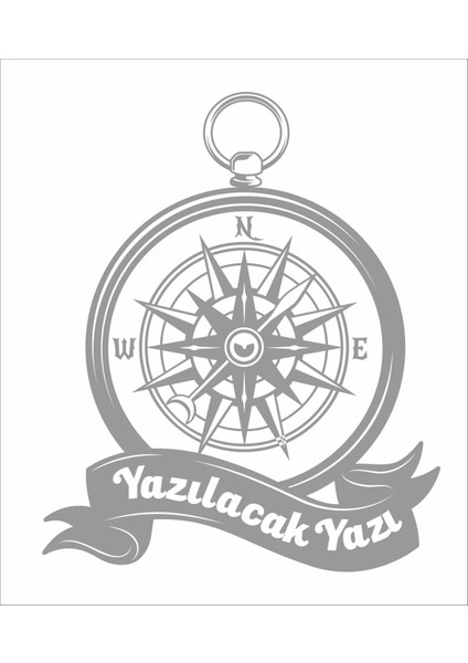 Kişisel Pusula 4x4 Offroad Kamp Adventure Araba Oto Karavan Sticker 00083