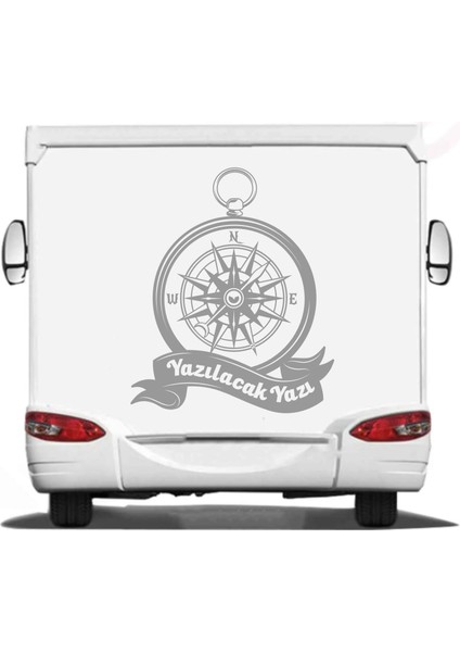 Kişisel Pusula 4x4 Offroad Kamp Adventure Araba Oto Karavan Sticker 00083