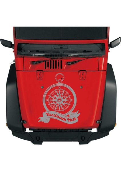 Kişisel Pusula 4x4 Offroad Kamp Adventure Araba Oto Karavan Sticker 00083