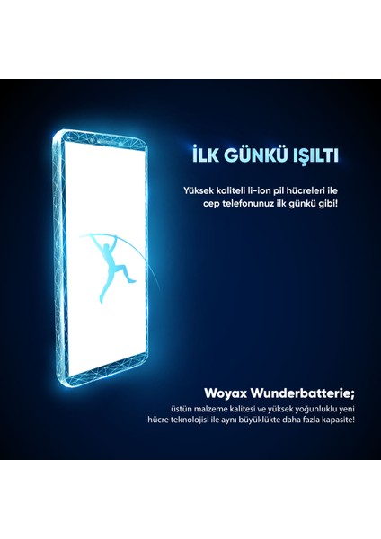 Woyax by Deji Reeder S19 Max Pro Uyumlu Batarya