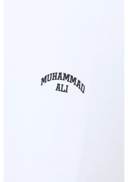 Svr Muhammed Ali Imzalı ve Lisanslı Beyaz Erkek O Yaka Tshirt