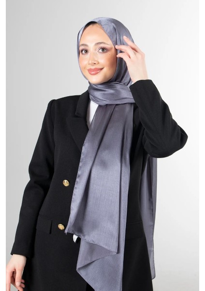 Janjan Trend Parlak Saten Dokulu Abiye Şifon Işıl Şal 185 x 70 SAL2315