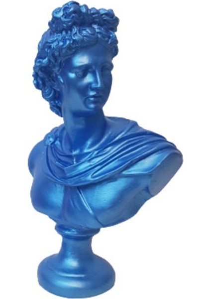 Metalik Mavi Apollo Büst fiyatları