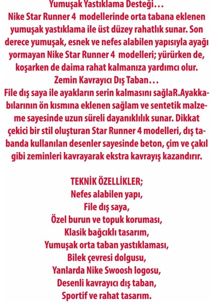 Star Runner 4 Nn Kadın Sneaker Ayakkabı DX7615-001-1-SIYAH fiyatları