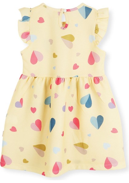 Kız Çocuk Kalp Desenli Elbise AK2406 fiyatları
