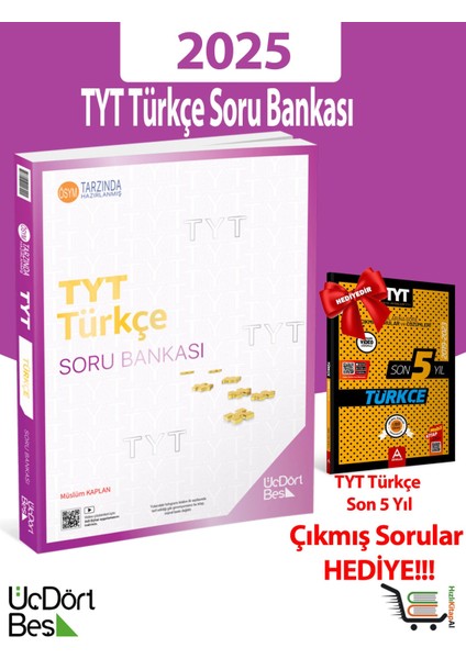 -2025 Model Tyt Türkçe Soru Bankası Çıkmış Sorular Hediyeli!