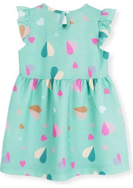 Kız Çocuk Kalp Desenli Elbise AK2406 fiyatları