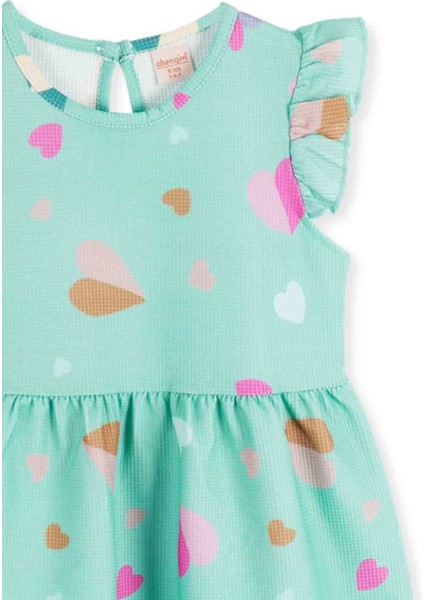 Kız Çocuk Kalp Desenli Elbise AK2406 modelleri