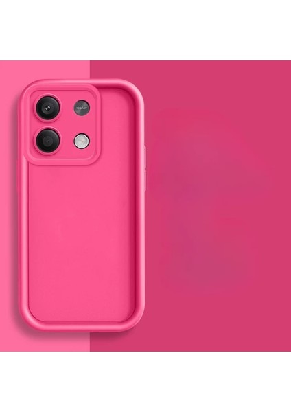 Xiaomi Redmi Note 13 Pro 4g Kılıf Kamera Korumalı Renkli Yumuşak Dokulu Zarif Silikon Kapak