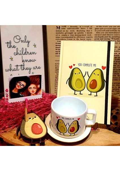 Best Friends Avokado 3D Figürlü Kupa ve Defter Arkadaşa Hediye