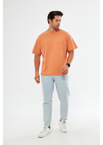 Unisex Tarçın Oversize Bol Kalıp T-Shirt (SEVGİLİ ÇİFT KOMBİNİ TAVSİYESİ) fiyatları