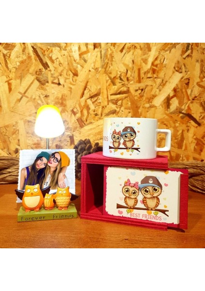 Best Friends Masala Lambası ve Kutulu Kupa Arkadaşa Hediye Seti