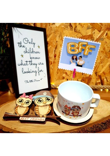 Best Friends 3D Figürlü Kupa ve Masa Lambası Arkadaşa Hediye modelleri