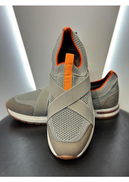 Triko Lastikli Yürüyüş Spor Ayakkabı Gri fiyatları