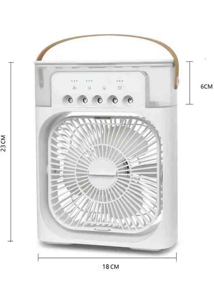Masaüstü Mini Su Ve Buz Hazneli Buhar Püskürtmeli 3in1 Fan Vantilatör
