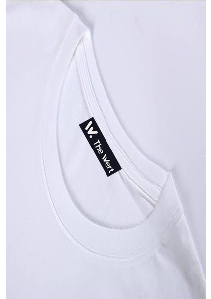 Unisex Nirvana Melek Tasarım Baskılı Pamuk Beyaz Oversize T-Shirt