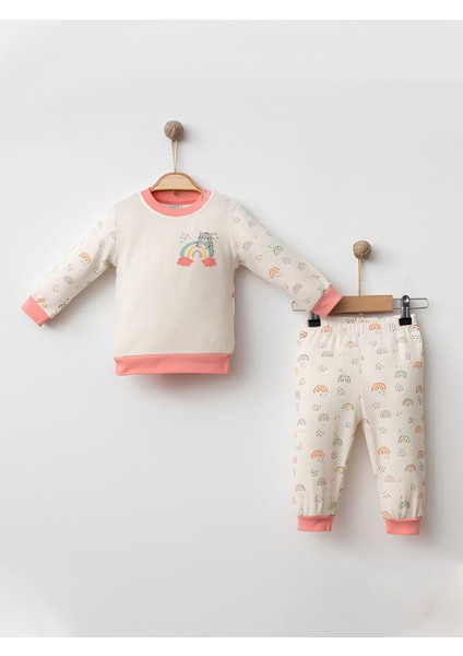Kız Bebek Pamuklu Badi ve Pantolon Takımı
