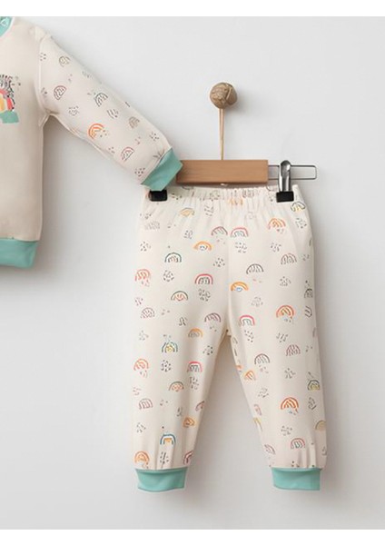 Kız Bebek Pamuklu Badi ve Pantolon Takımı