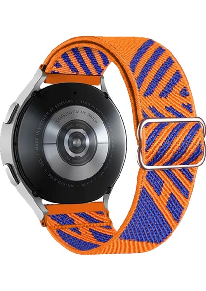 22 mm Universal Örgü Tokalı Bant Kordon Akıllı Pimli Turuncu Mavi