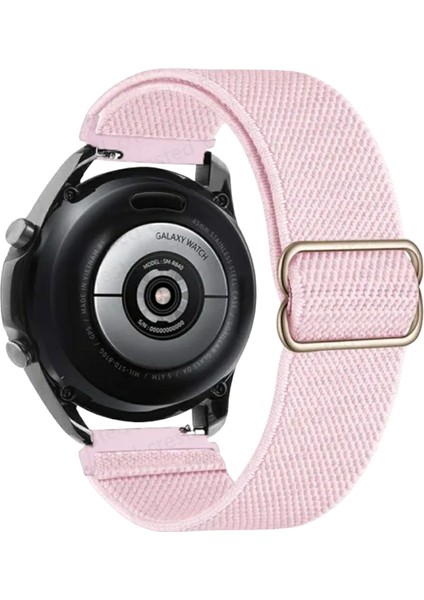 22 mm Universal Örgü Tokalı Bant Kordon Akıllı Pimli Toz Pembe