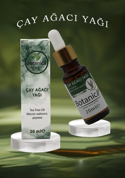 Çay Ağacı Yağı - Melaleuca Alternifolia - Sivilce Kurutma Tea Tree Oil Cilt Sağlığı Uçucu Yağ