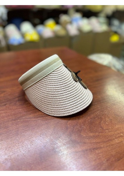 Pembe Hasır Çocuk Güneş Şapkası, Yüksek Koruma, Rahat ve Şık Tasarım fiyatları