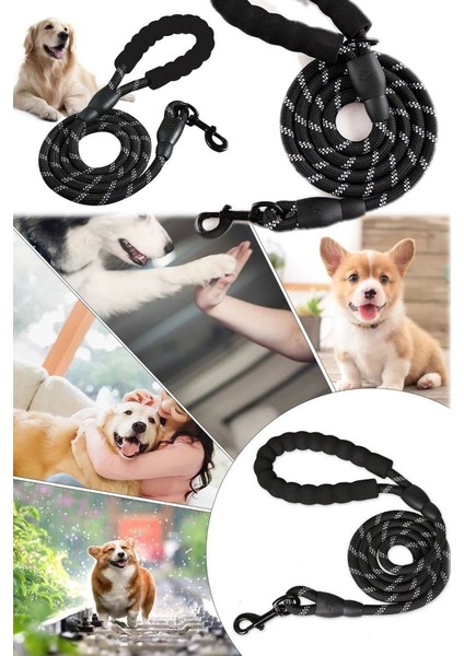 Reflektörlü Köpek Tasması Dayanıklı Eğitim Koşu Gezdirme Tasması 130 cm Kayış Köpek Malzemeleri 1 Ad fırsatları
