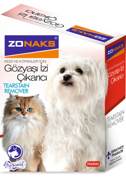 Tearstain Remover Kedi ve Köpek Göz Yaşı Izi Çıkarıcı 10X5ML