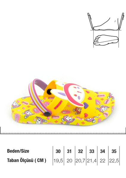 Yazlık Kız Çocuk Islak Zemine Uygun Lucky Girl Günlük Havuz Plaj Terlik-Sandalet fiyatları