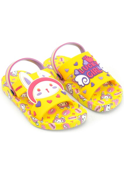 Yazlık Kız Çocuk Islak Zemine Uygun Lucky Girl Günlük Havuz Plaj Terlik-Sandalet modelleri